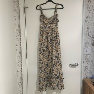 100% Silk Maxi Dress - Has pockets!